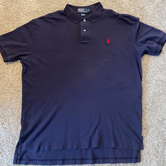 Men’s Navy Blue Polo Shirt - Picture 1 of 3